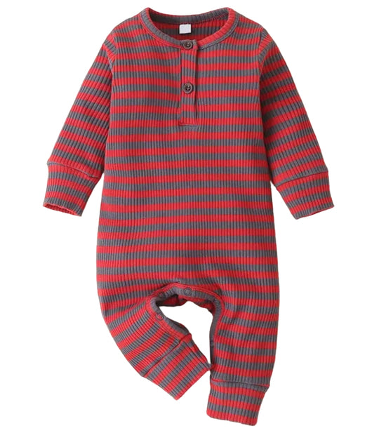 Boys striped romper
