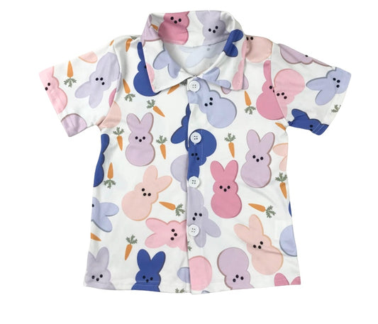 Sweet Peeps Boys Short Sleeve Shirt