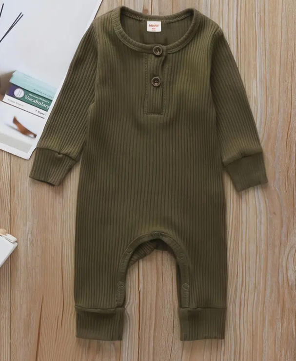 Boys Army green jumpsuit