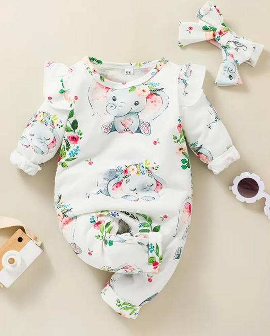 Ellie elephant romper