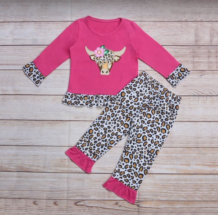 Ginger girls pink leopard cow 2 pc