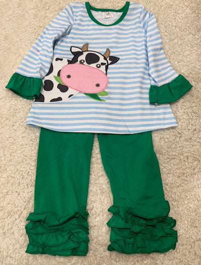 Maisie girls cow outfit