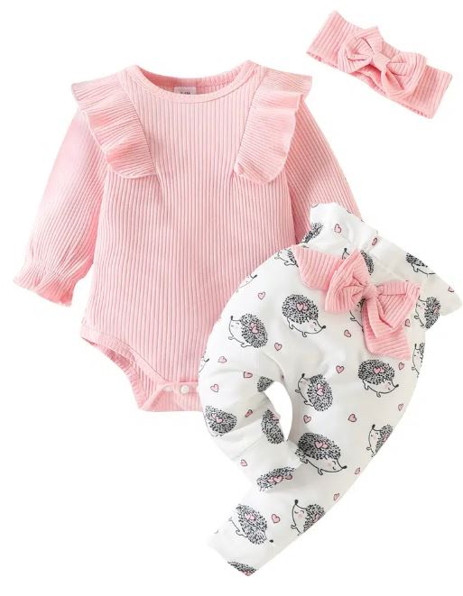 Girls hedgehog 3 pc outfit
