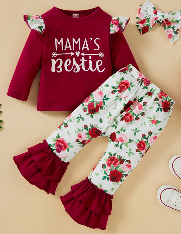 Mommy's Bestie 3 pc outfit