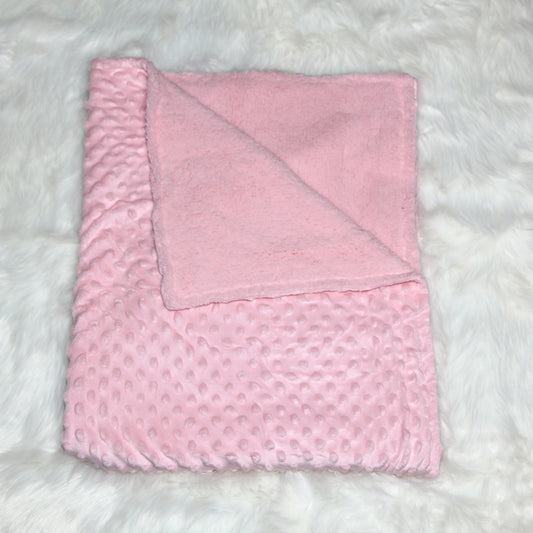 Pinky minky blanket